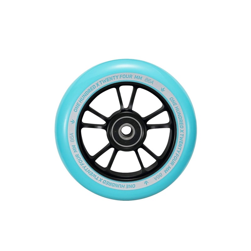 Envy 100mm Wheel - Teal/Black