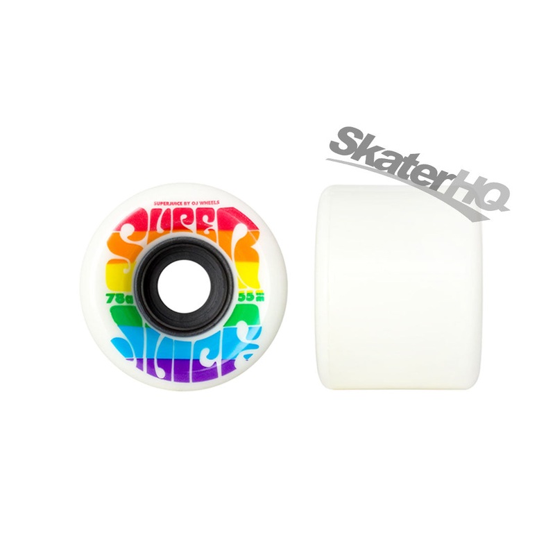 OJs Mini Super Juice 55mm 78a 4pk - White/Rainbow