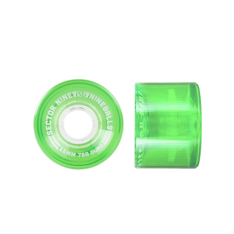 Sector 9 Nineballs 58mm 78a 4pk - Green