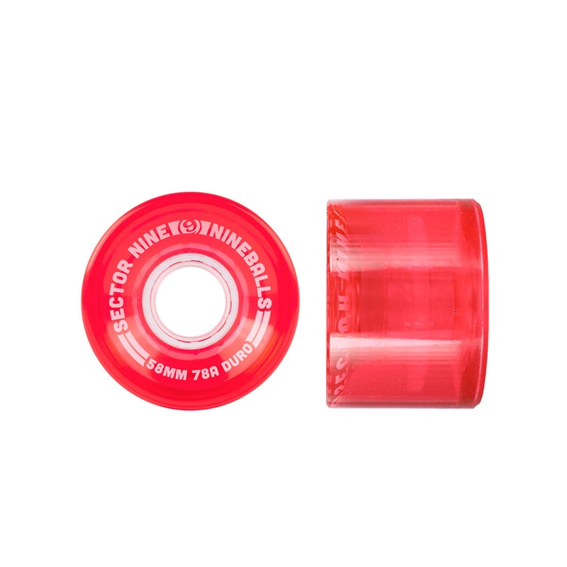 Sector 9 Nineballs 58mm 78a 4pk - Red