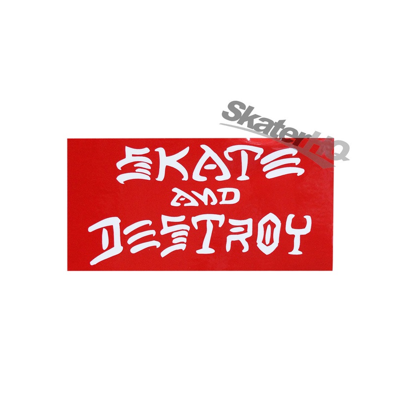 Thrasher Skate & Destroy Sticker - Red