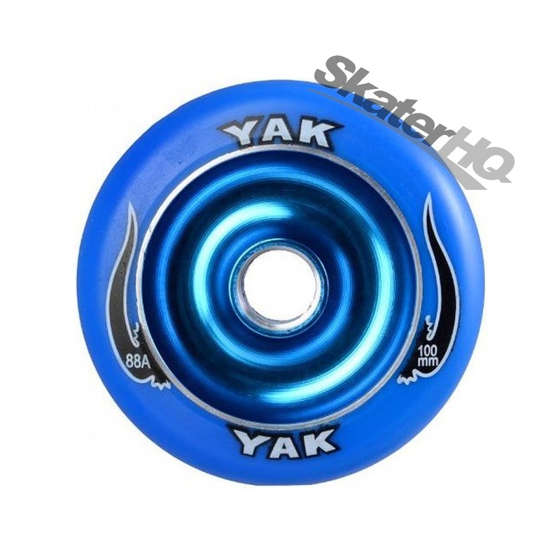 Yak Scat 100mm 88a Metalcore - Blue