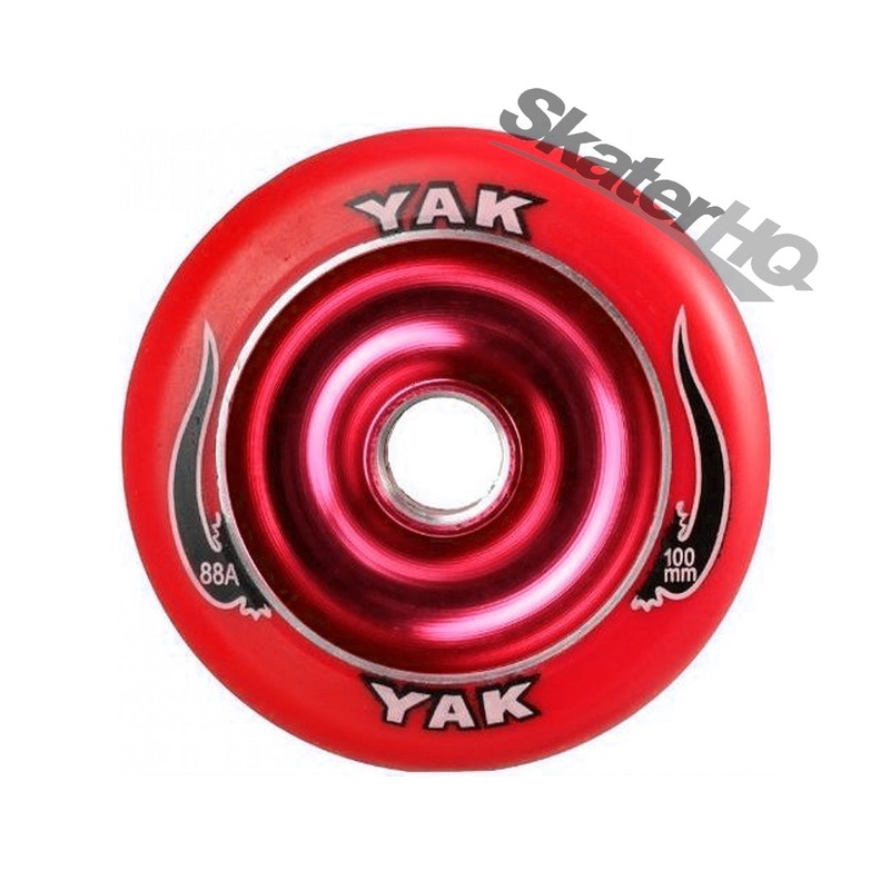 Yak Scat 100mm 88a Metalcore - Red