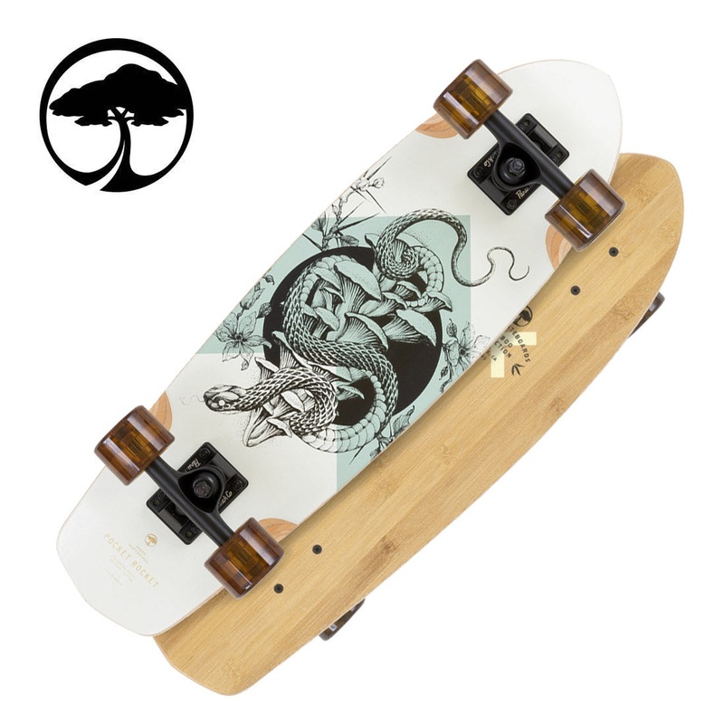 Arbor Pocket Rocket 27 Bamboo Complete - White/Teal