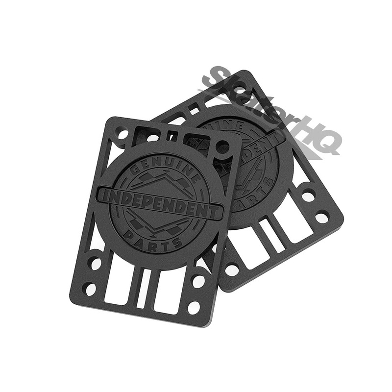 Independent 1/4 Hard Risers 2pk - Black