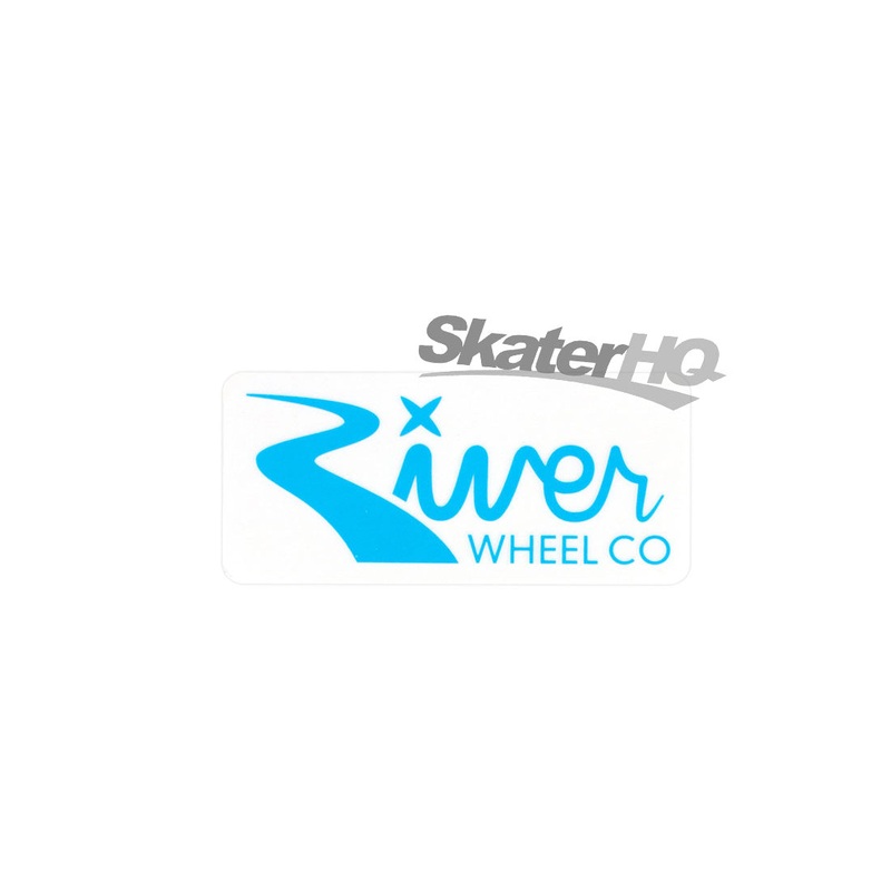 River Wheel Rectangle Sticker - Small
