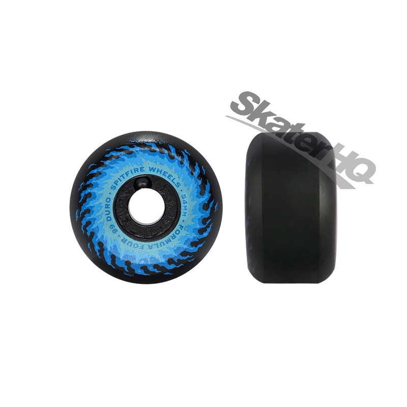 Spitfire Form Four 54mm 99a OG Fireballs Conical - Black/Blue