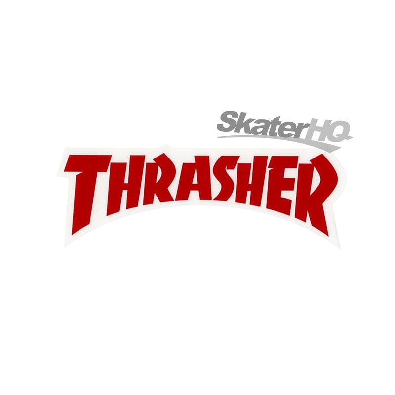 Thrasher Logo Mono Sticker - Red