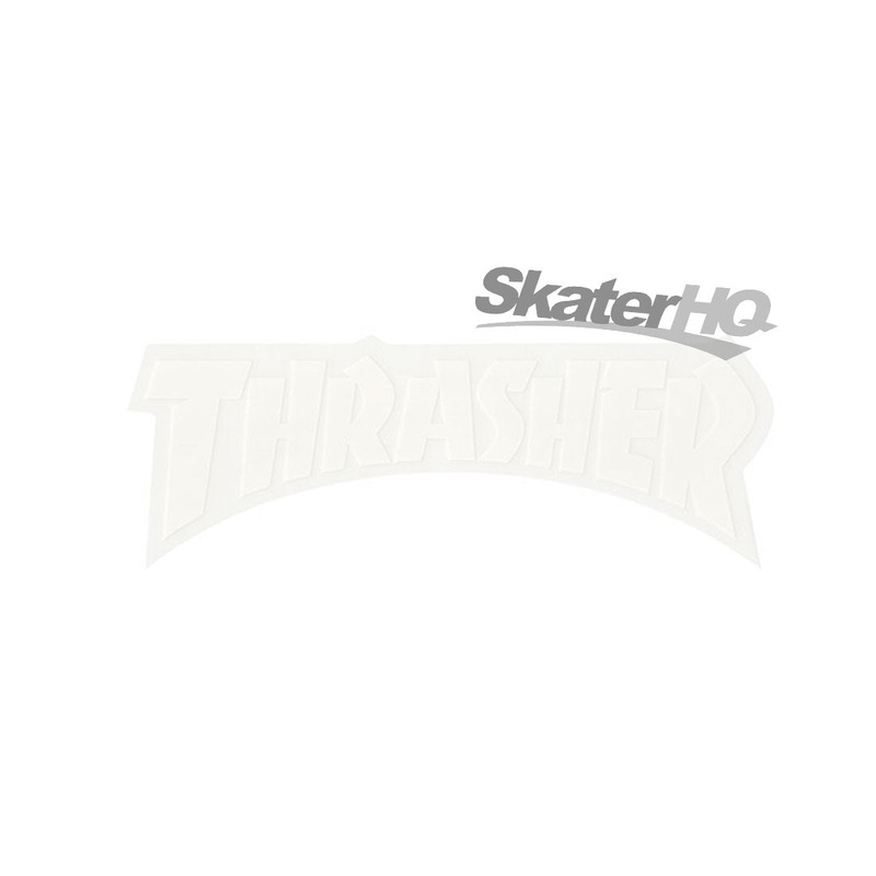 Thrasher Logo Mono Sticker - White