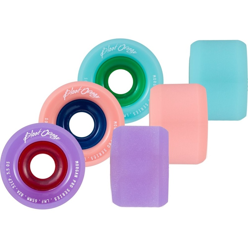 Blood Orange: 65mm PASTEL SERIES Longboard Skateboard Wheels