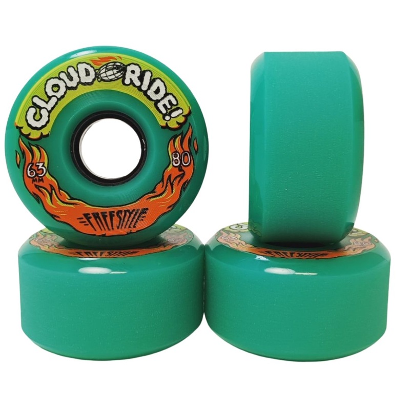 Cloudride: 63mm Freestyle Longboard Wheels