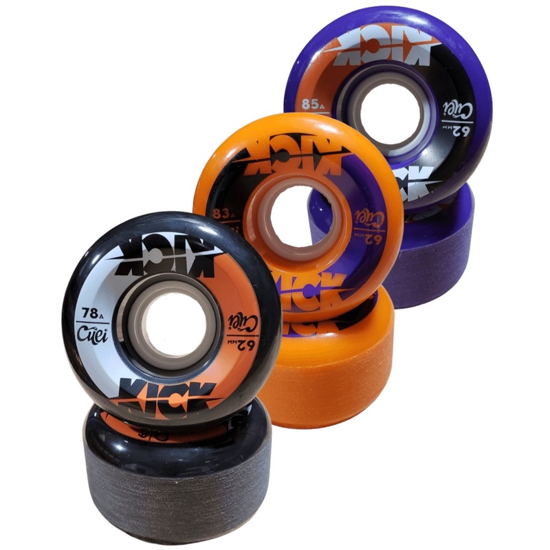 Cuei: 62mm Kick Longboard Skateboard Wheels