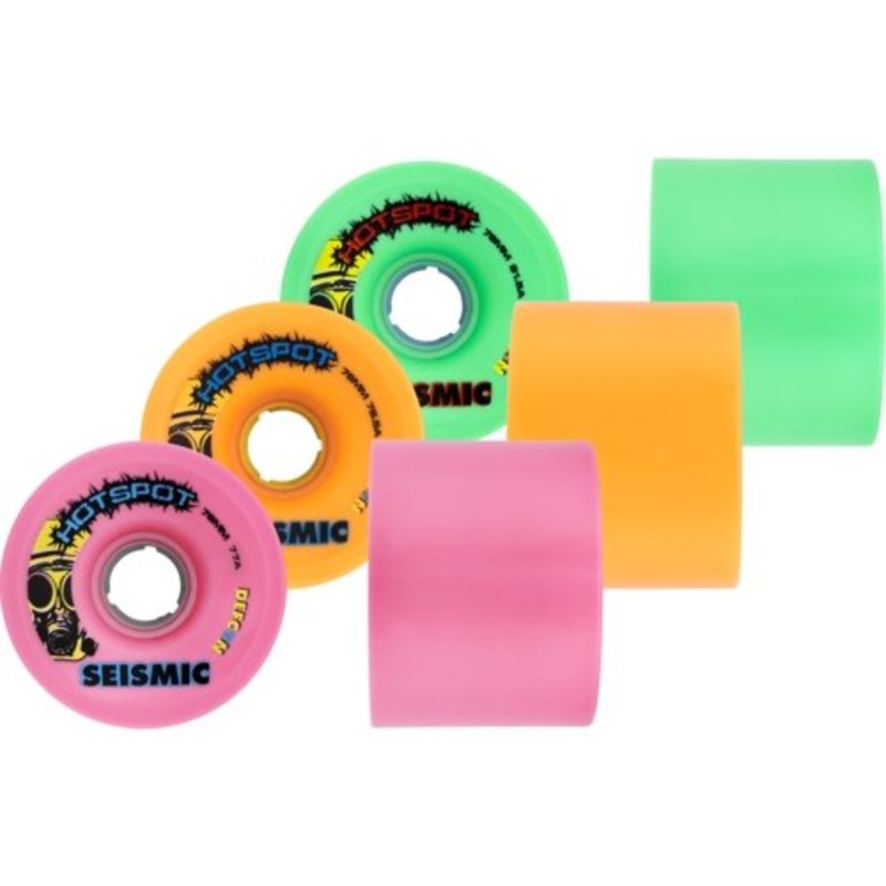 Seismic: 76mm Hot Spots Longboard Skateboard Wheel