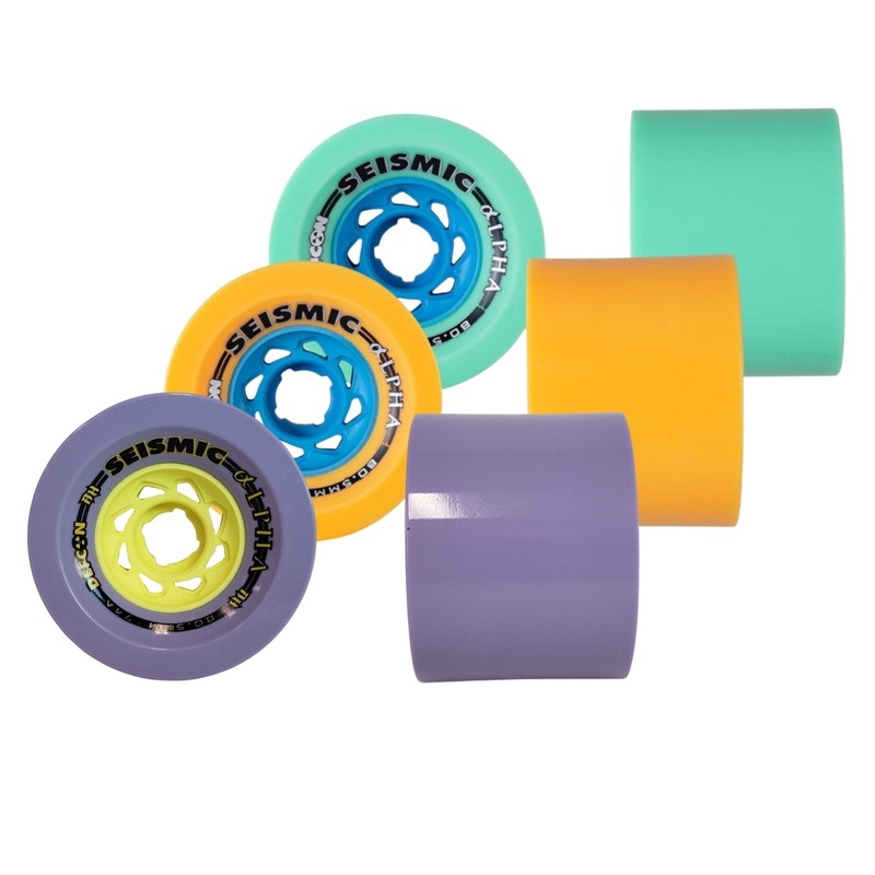 Seismic: 80.5mm Alpha Race DEFCON Longboard Skateboard Wheels