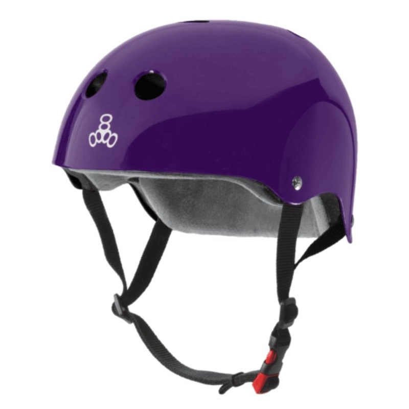 Triple 8: Certified Sweatsaver Helmet (Purple Glossy)