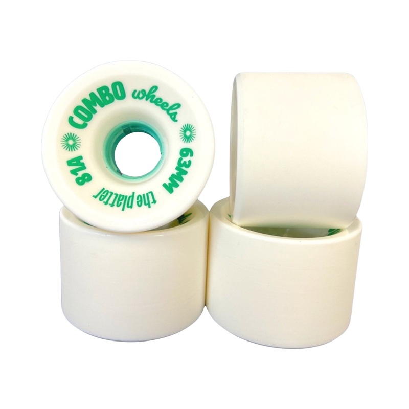 Combo Wheels: 63mm Platter Longboard Skateboard Wheels