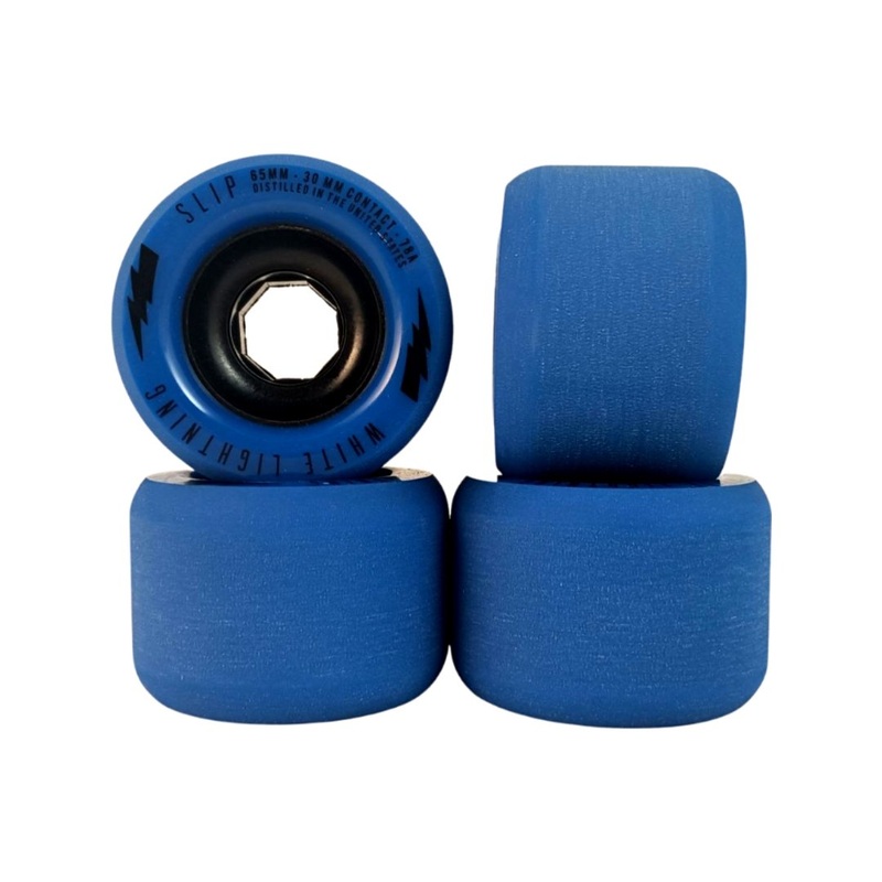 White Lightning: 65mm Center-set SLIP Longboard Wheels