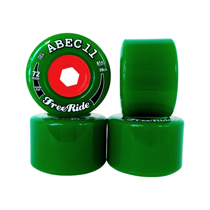 ABEC11: 72mm CenterSet FreeRide Longboard Skateboard Wheel