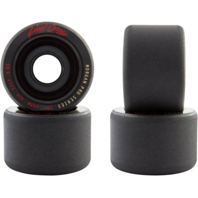 Blood Orange: 60mm Morgan Black Series Longboard Skateboard Wheels