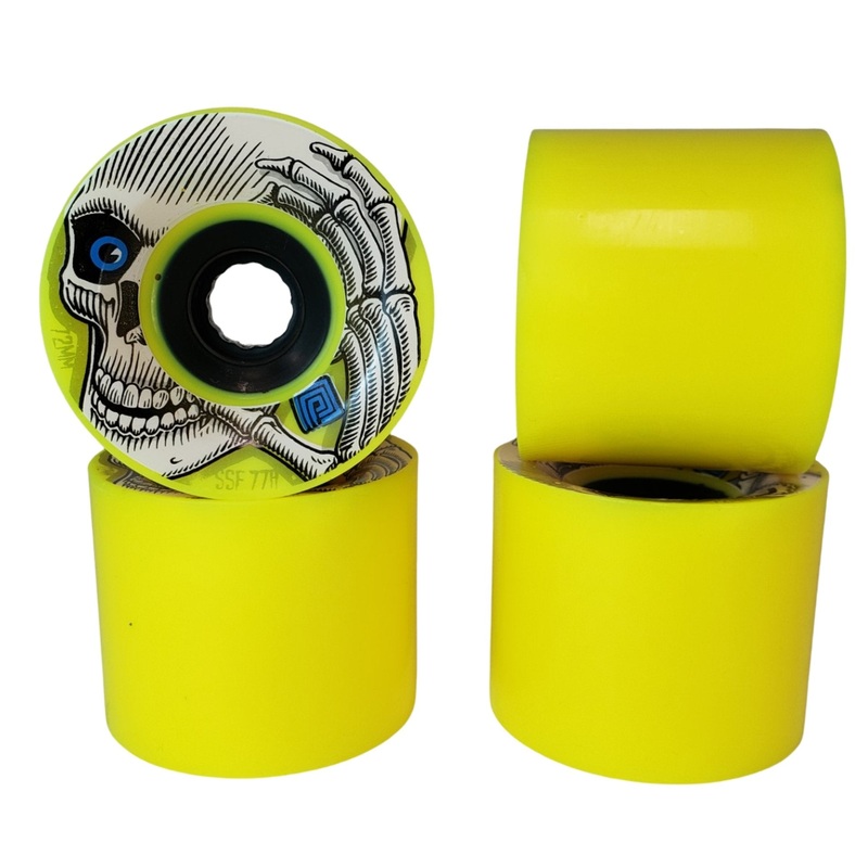 Powell Peralta: 72mm 77a SSF Kevin Reimer Longboard Wheels (Blue Eyes)