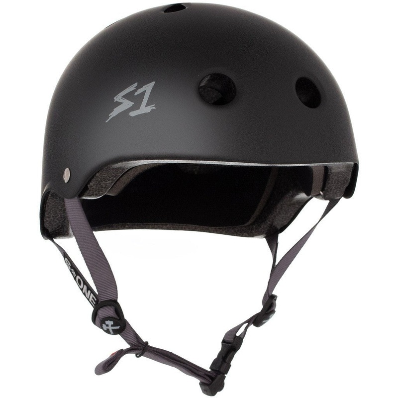 S1: Lifer Helmet (Black Matte w/ Grey Straps)