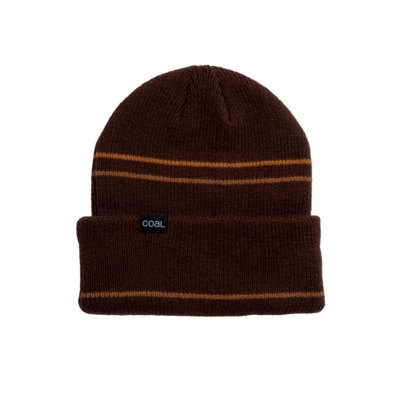 Coal Wayne Beanie in Brown and Orange