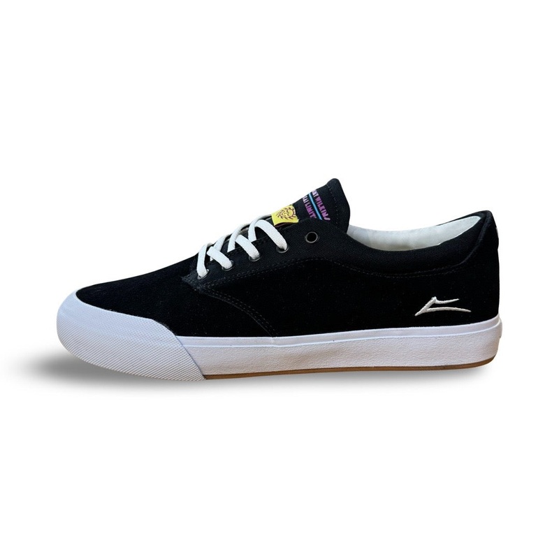 Lakai Wilkins Skate Shoe in Black Suede