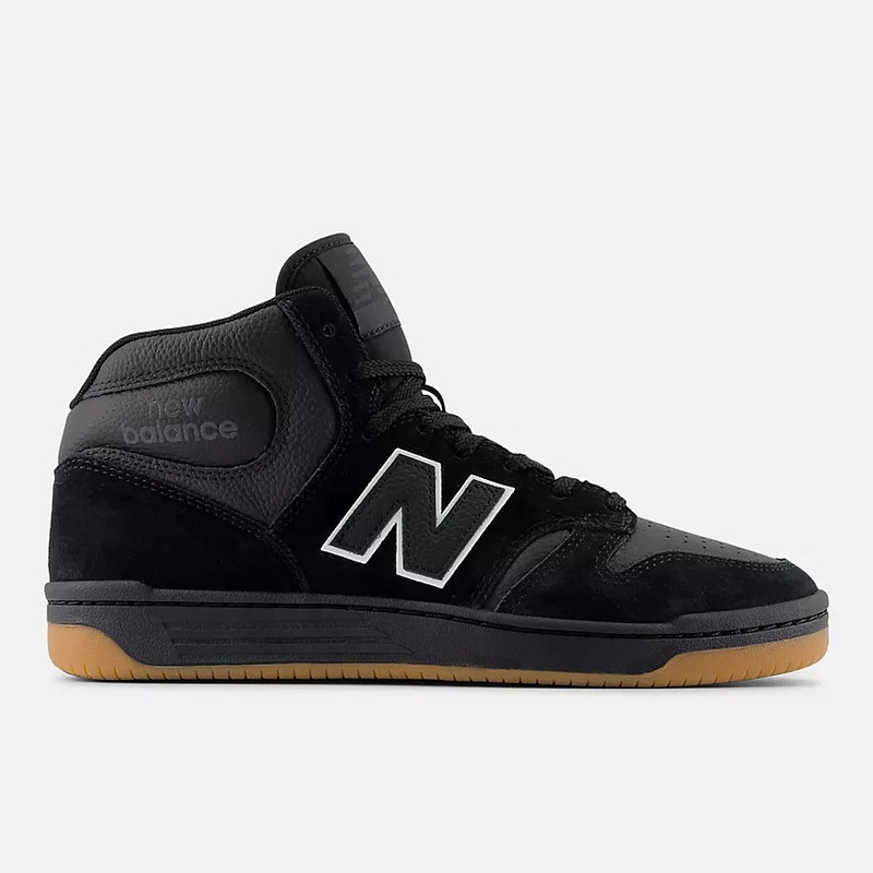 New Balance Numeric 480 High Skate Shoe in Black and Beige