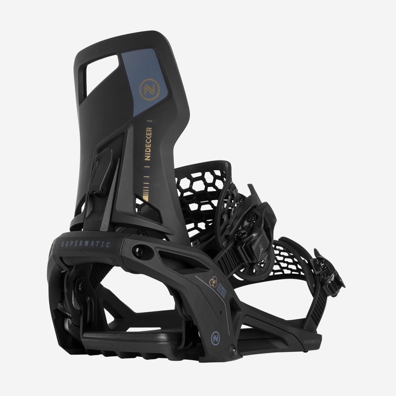 Nidecker Supermatic Step In Snowboard Binding in Black 2025