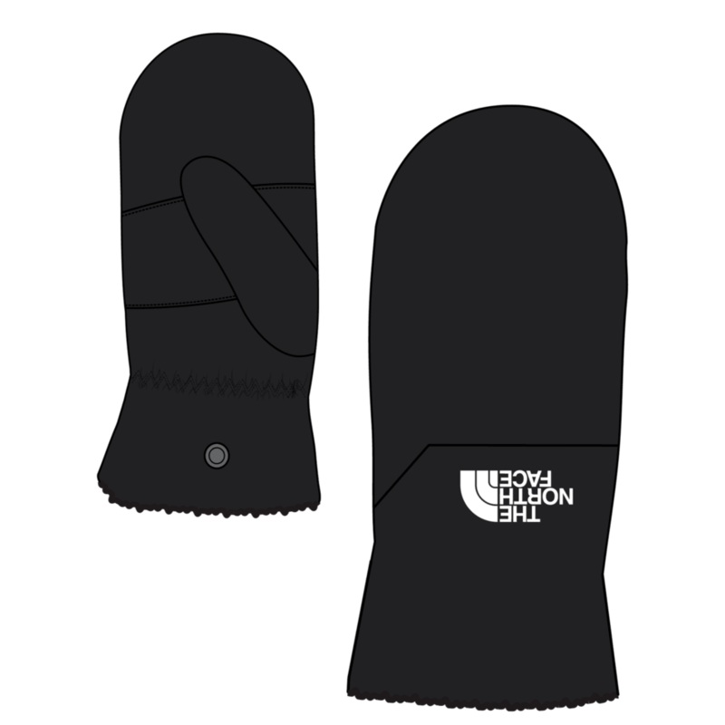 North Face Boys Shasta Mitt in Black