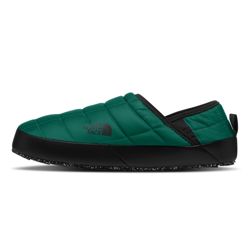 North Face Mens ThermoBall Traction Mule V Slippers in Evergreen and Black