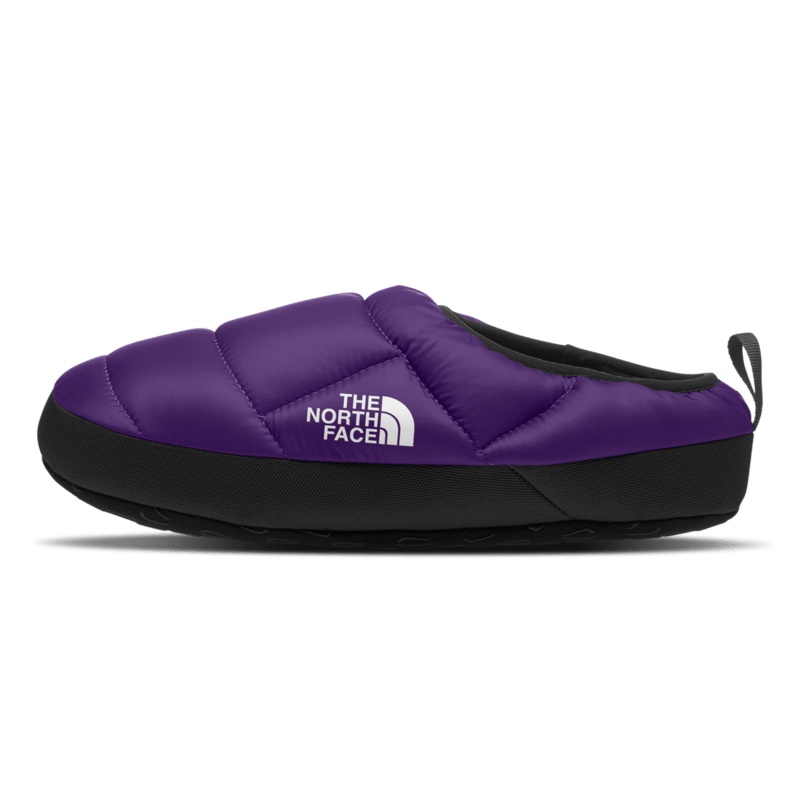 North Face NSE Tent Mule IV Slippers in Purple and Black