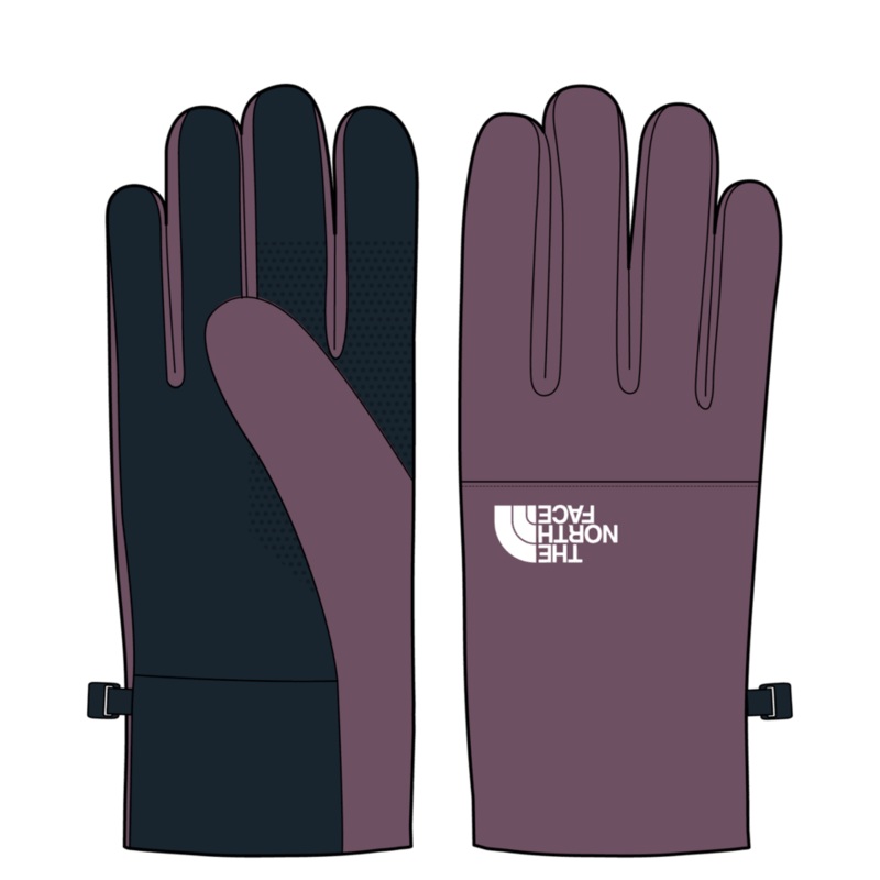 North Face Womens Etip Recycled Glove in Midnight Mauve