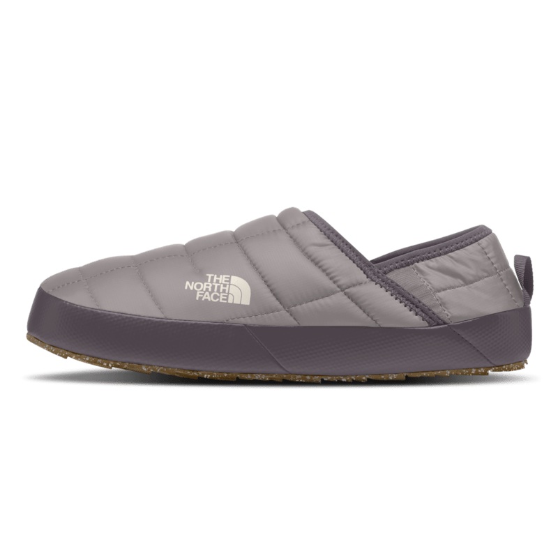 North Face Womens ThermoBall Traction Mule V Slippers in Moonstone Grey and Lunar Stone