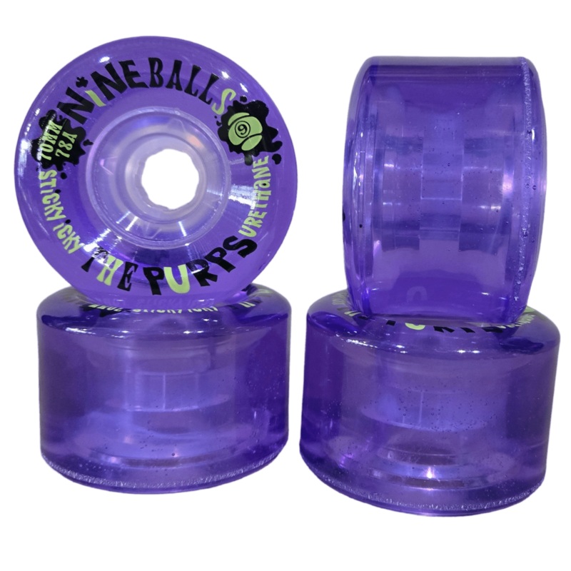 Sector 9: 70mm 78a NineBalls Longboard Skateboard Wheels (PURPS)