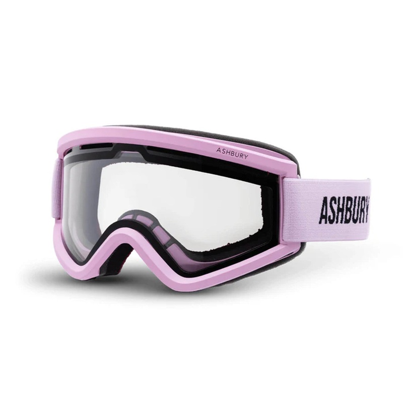 Ashbury Staple Snow Goggle with a Pink Frame and a Clear Lens 2025