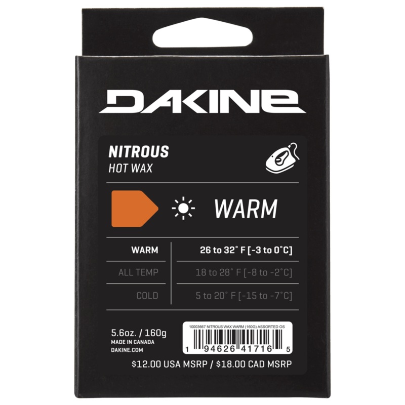Dakine Nitrous Warm Wax 160 Gram in Assorted 2025