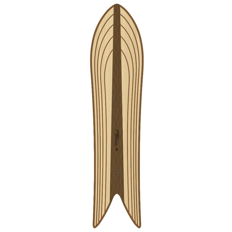 Gentemstick Rocket Fish Outline Core Snowboard 2025