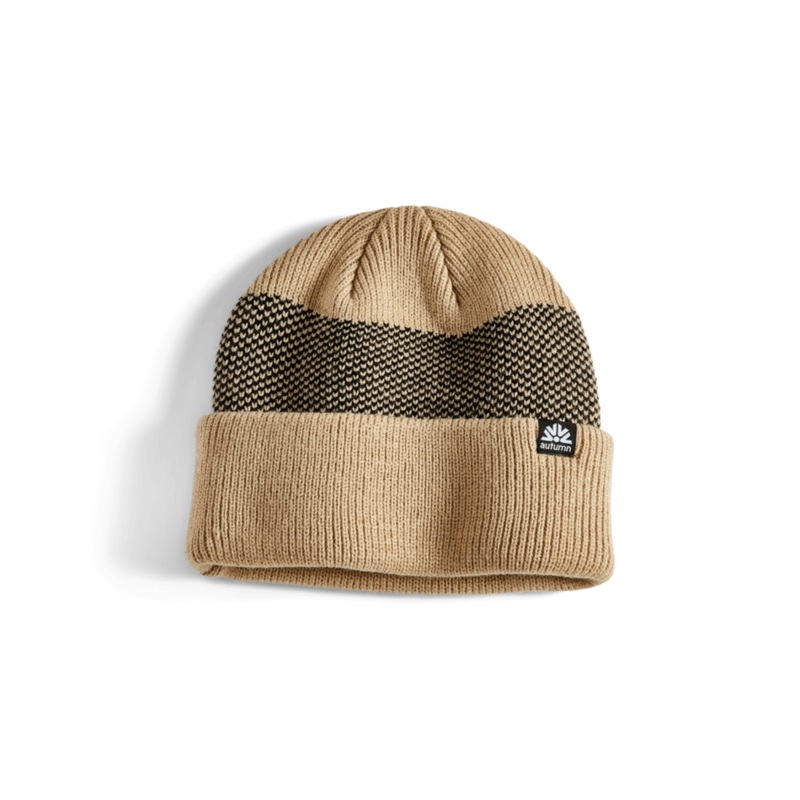 Autumn Simple Birdseye Beanie in Khaki 2025