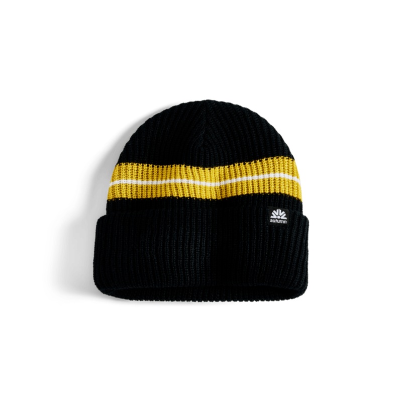 Autumn Simple Horizon Beanie in Black 2025