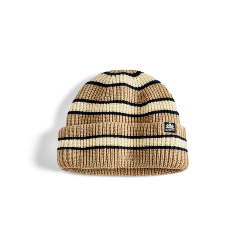 Autumn Simple Slacker Beanie in Khaki 2025