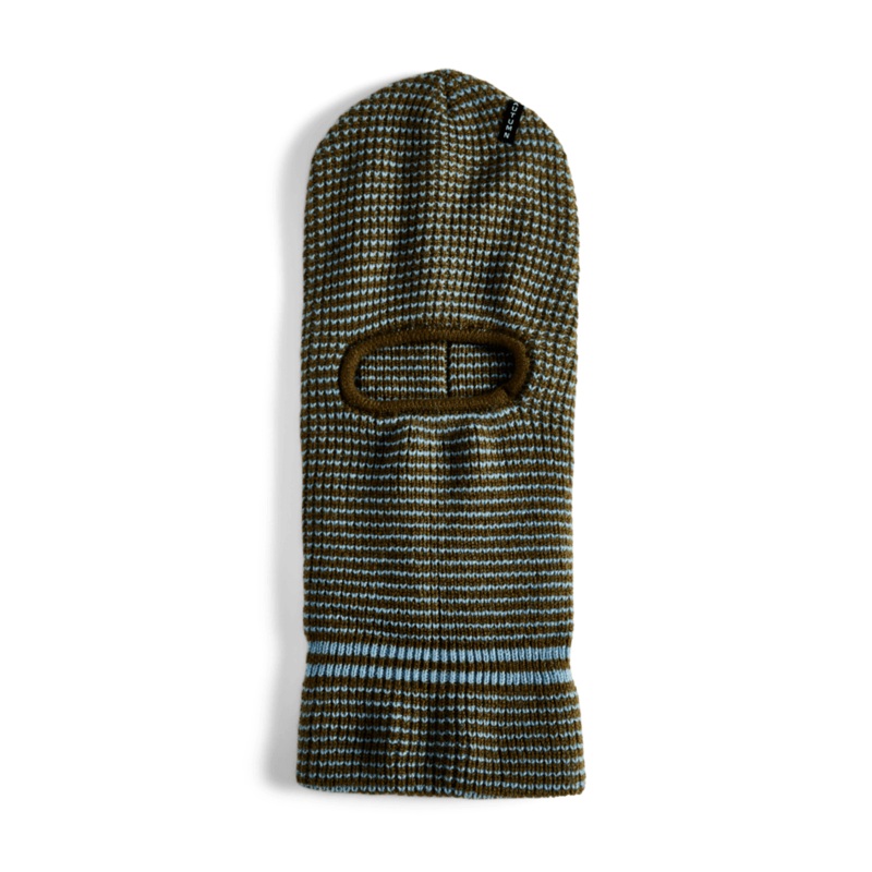 Autumn Stripe Balaclava in Army 2025