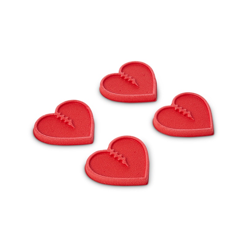 Crab Grab Mini Hearts Traction Stomp Pad in Red 2025