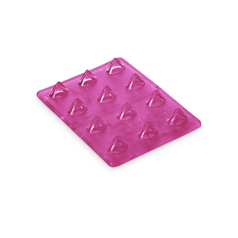 Crab Grab Mini Shark Teeth Traction Stomp Pad in Clear Pink 2025
