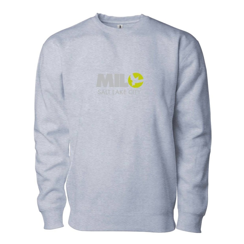 Milosport Club Crew Sweatshirt in Grey and Yellow