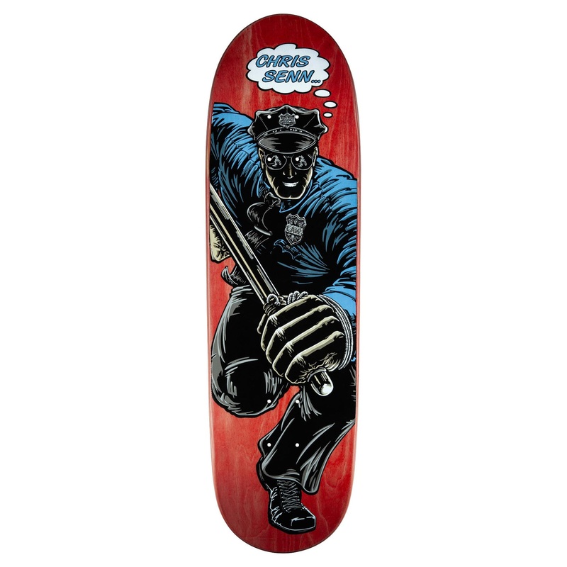 Powell Peralta Chris Senn Cop Skate Deck 9.13''