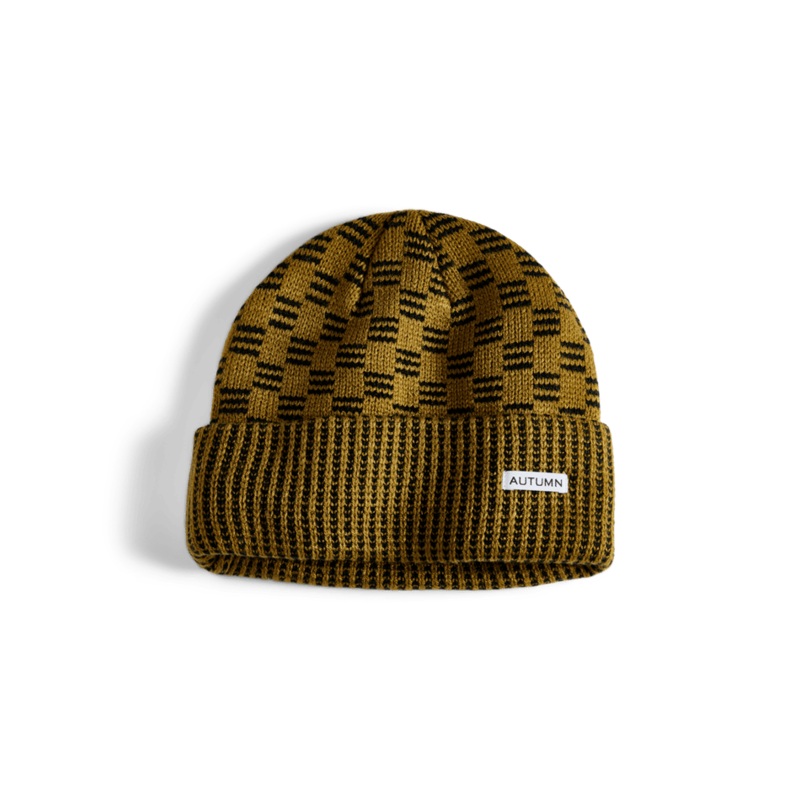 Autumn Select Squared Beanie in Fir Black 2025