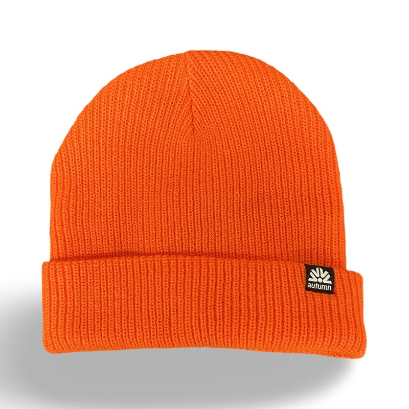Autumn Simple Beanie in Safety Orange 2025