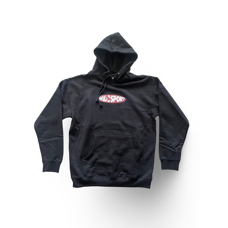 Milosport Wagon Wheel Hooded Sweatshirt in Black