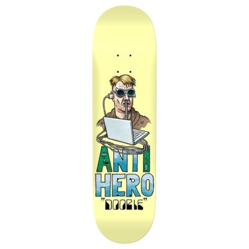 Antihero Doobie Anti Intelligence Skateboard Deck in 8.75
